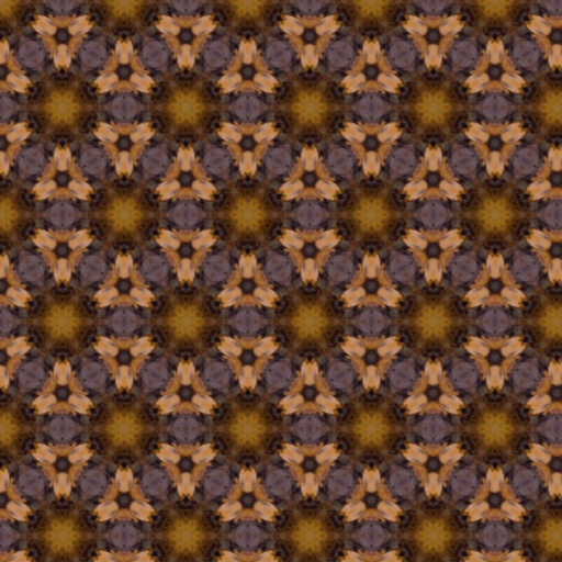 An intricate repeating pattern made from autumn leaves in Symmetry Studio.